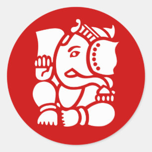 Ganesha Ronde Sticker