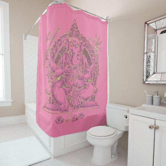 GANESHA - Shower Curtain Douchegordijn (In situ)
