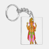 Ganesha-sleutelhanger & devotionele sleutelring sleutelhanger (Voorkant Links)
