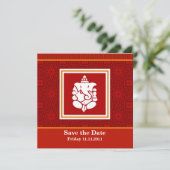 Ganesha sparen de Datum Save The Date (Staand voorkant)