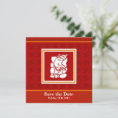 Ganesha sparen de Datum Save The Date (Staand voorkant)