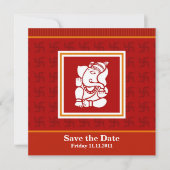 Ganesha sparen de Datum Save The Date (Voorkant)