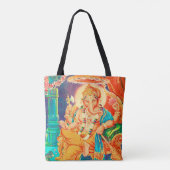 Ganesha  Spirituele Yoga Canvas tas (Achterkant)