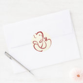 Ganesha-Sticker Ronde Sticker (Envelop)