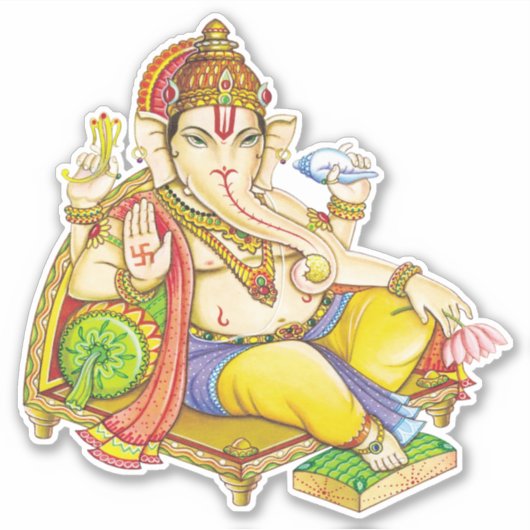 Ganesha-Sticker Sticker (Voorkant)