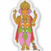 Ganesha Stickers & Keyring Combo (Voorkant)