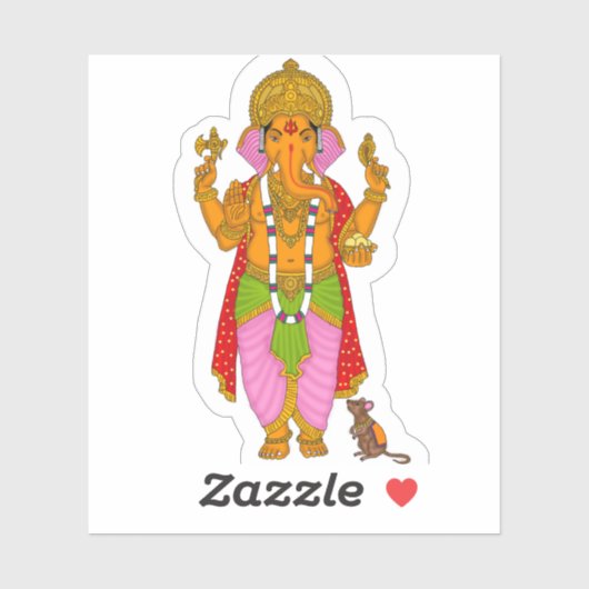 Ganesha Stickers & Sleutelhanger Combo (Vel)