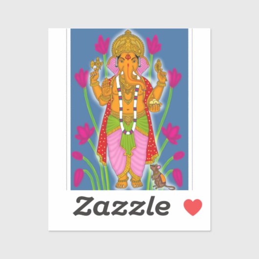 Ganesha Stickers & Sleutelhanger Combo (Vel)