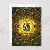 Ganesha - Succes, Overwinning, Welvaart, Kennis Briefkaart (Voorkant / Achterkant)