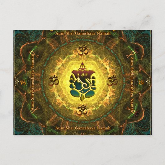 Ganesha - Succes, Overwinning, Welvaart, Kennis Briefkaart (Voorkant)