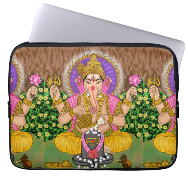 Ganesha-tabletcover Laptop Sleeve (Voorkant)
