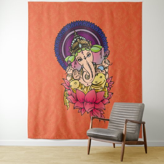 GANESHA - Tapestry Wandkleed (In situ)
