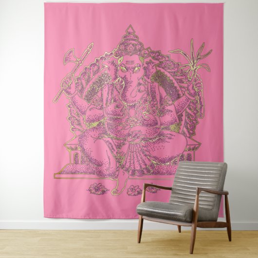 GANESHA - Tapestry Wandkleed (In situ)