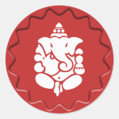 Ganesha teken rode wax zegel (Voorkant)