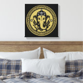 Ganesha-thema Hindu kunstprint Canvas Afdruk (Insitu (Slaapkamer))
