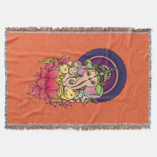 GANESHA - Throw Blanket Deken (Voorkant)