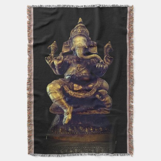 Ganesha Throw Blanket Deken (Voorkant Verticaal)