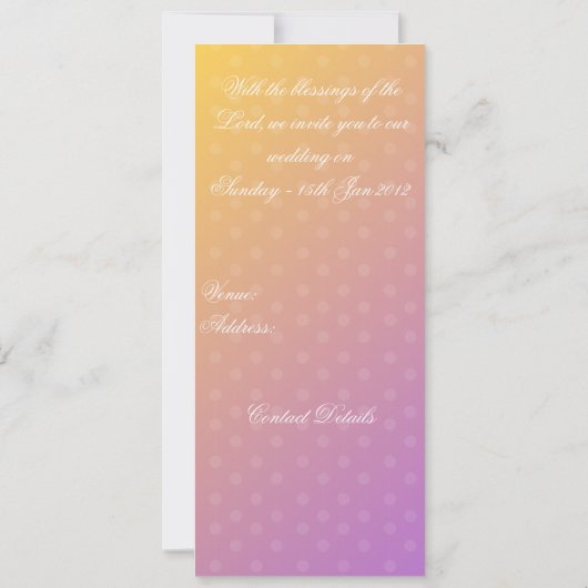 Ganesha Trouwkaart :: Raspberry Kaart (Achterkant)