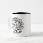 Ganesha Two-Tone Coffee Mok (Voorkant links)