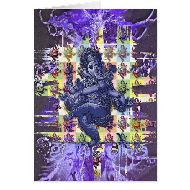 GANESHA | violet verfsplaatstet (Voorkant)