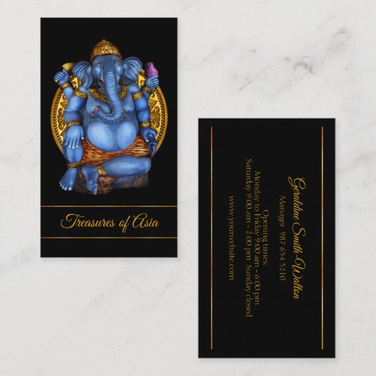 Ganesha Visitekaartje (Voorkant / Achterkant)