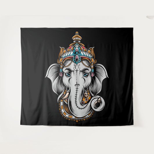 Ganesha Wandkleed (Voorkant (horizontaal))
