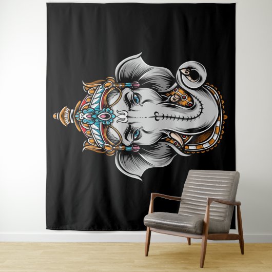 Ganesha Wandkleed (In situ)