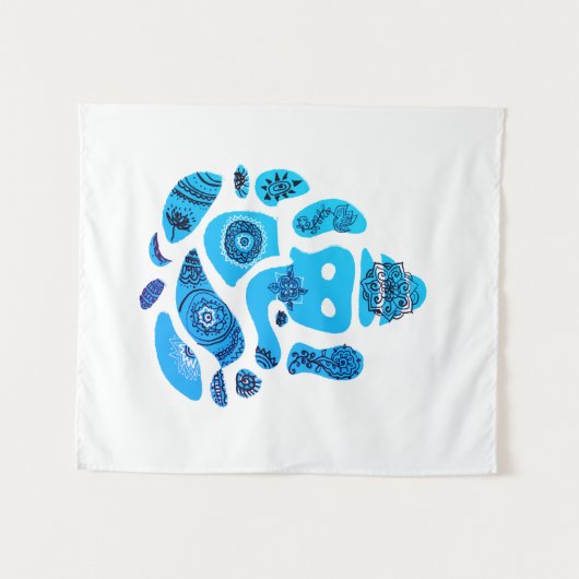 Ganesha wandtapijt wandkleed (Voorkant (horizontaal))