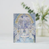 Ganesha Wealth Blessing Briefkaart (Staand voorkant)