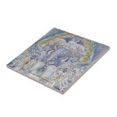 Ganesha Wealth Blessing keramische tegels Tegeltje (Zijkant)