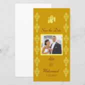 Ganesha Wedding Bewaar de datumfotokaarten Save The Date (Voorkant / Achterkant)