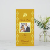 Ganesha Wedding Bewaar de datumfotokaarten Save The Date (Staand voorkant)