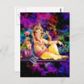 Ganesha-Wenskaarten, stickers, Briefkaarten (Voorkant / Achterkant)