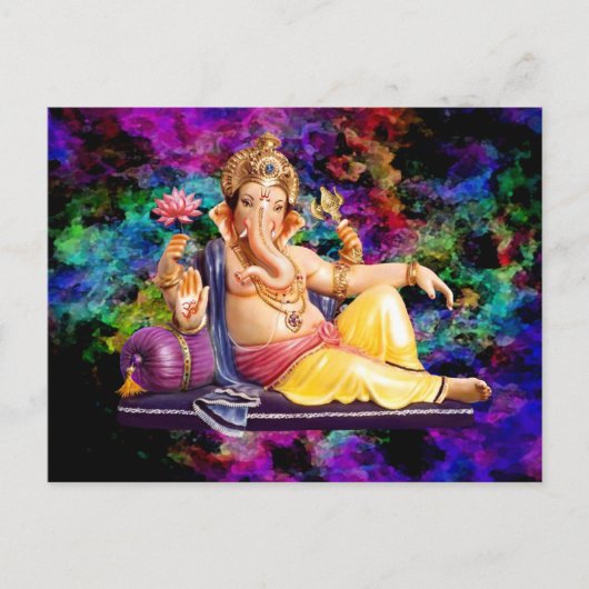 Ganesha-Wenskaarten, stickers, Briefkaarten (Voorkant)