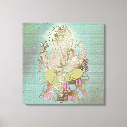 GANESHA - Wrapped Canvas Afdruk (Voorkant)