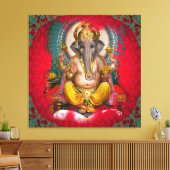 GANESHA - Wrapped Canvas Afdruk (Insitu (Woonkamer))