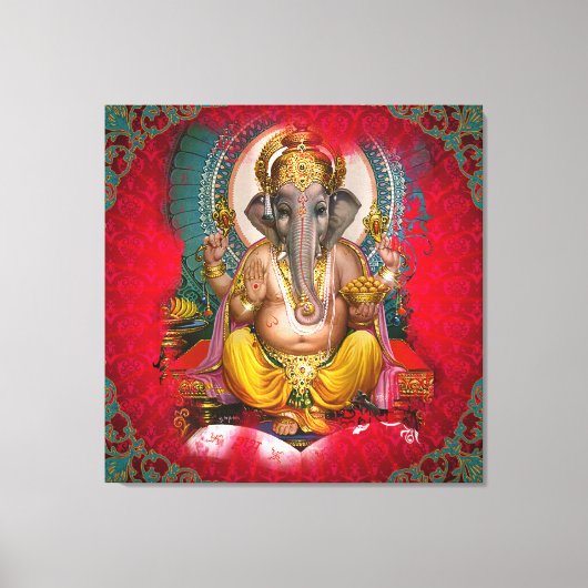 GANESHA - Wrapped Canvas Afdruk (Voorkant)