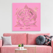GANESHA - Wrapped Canvas Afdruk (Insitu (Woonkamer))