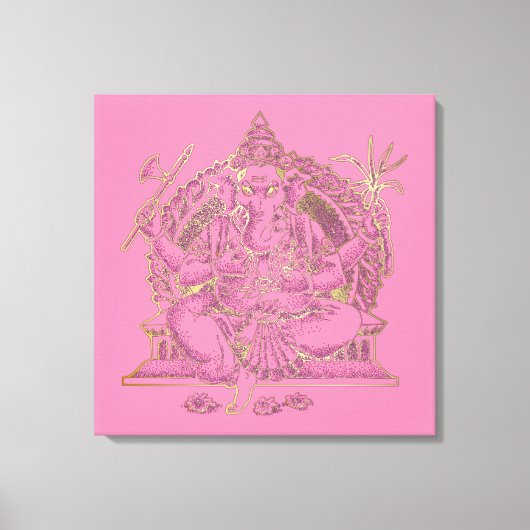 GANESHA - Wrapped Canvas Afdruk (Voorkant)
