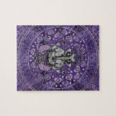 Ganesha - zilver en puren legpuzzel (Horizontaal)