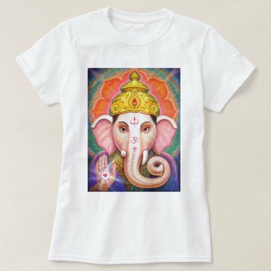 Ganesha's zegeningen t-shirt (Design voorkant)
