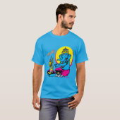 Ganesh's Puja to Ma Jah Sunny Arts Design Tshirt (Voorkant volledig)