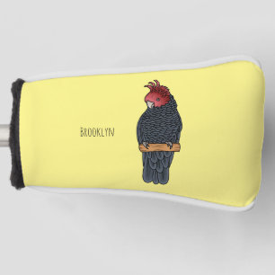 Gang bende cockatoo vogel cartoon illustratie golfheadcover