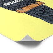 Gang bende cockatoo vogel cartoon illustratie poster (Hoek)