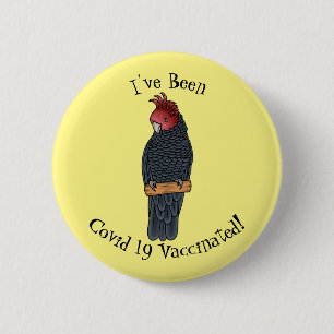 Gang bende cockatoo vogel cartoon illustratie ronde button 5,7 cm