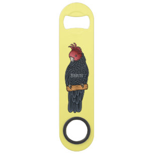 Gang bende cockatoo vogel cartoon illustratie speed flessenopener