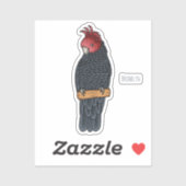 Gang bende cockatoo vogel cartoon illustratie sticker (Vel)