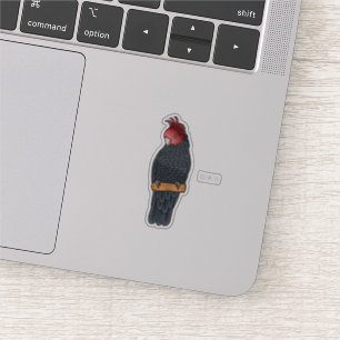 Gang bende cockatoo vogel cartoon illustratie sticker