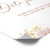 Gang-date-nachtideeën. Boho herfst Date jar bridal Poster (Hoek)