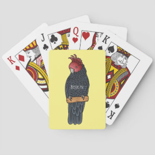 Gang gang kaketoe vogel cartoon illustratie pokerkaarten